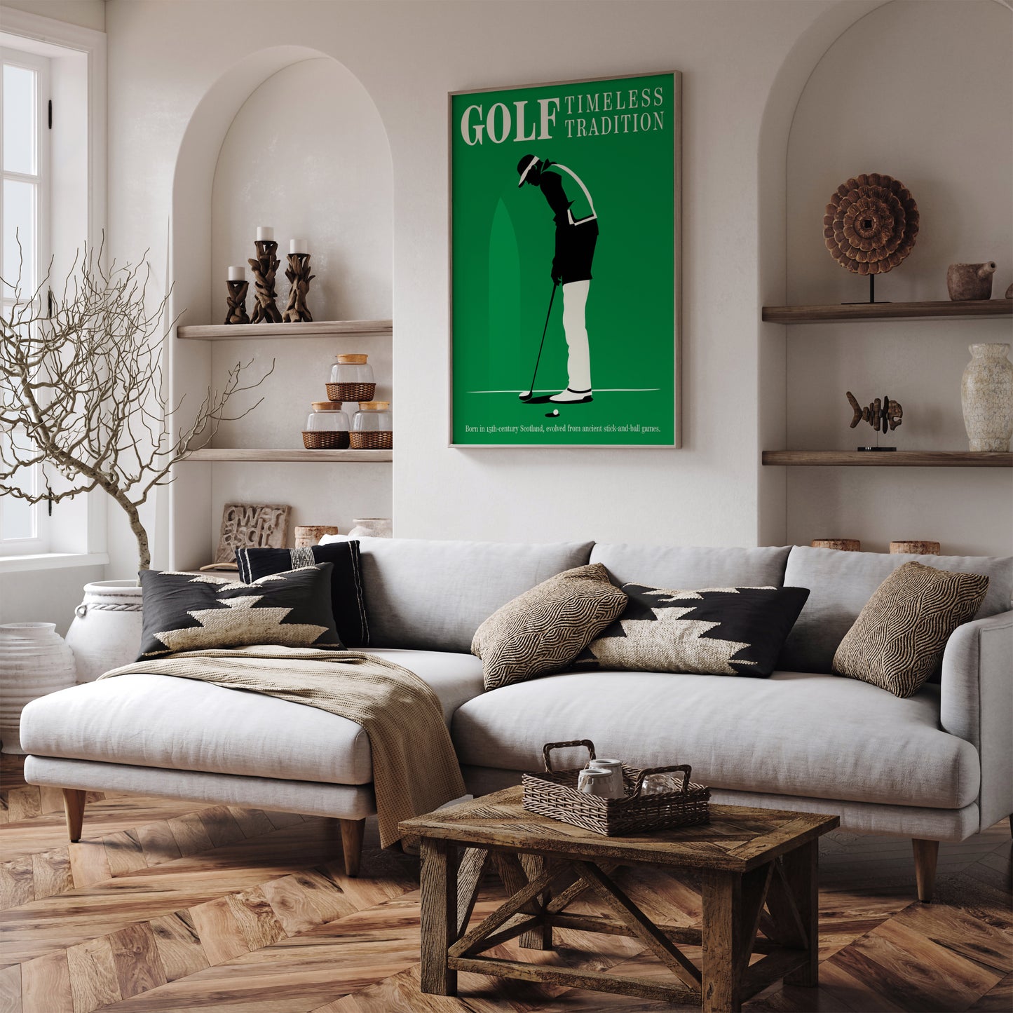 Minimal Golf Wall Art Poster