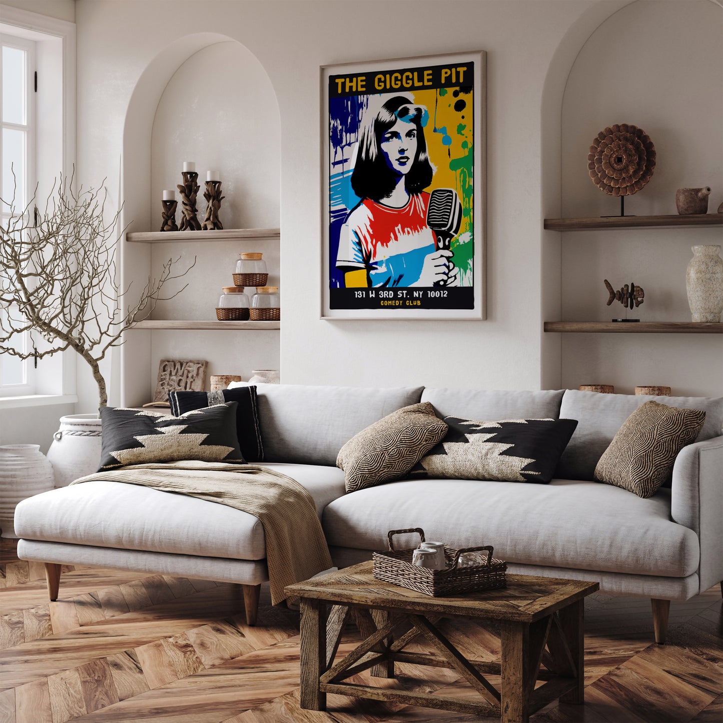 NYC Comedy Club Vintage Wall Art