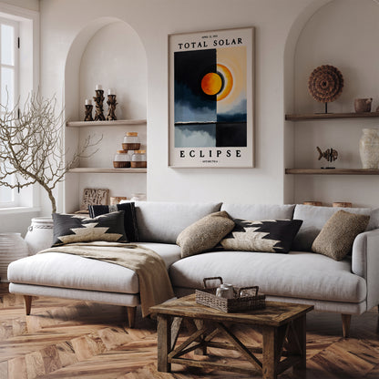 Total Solar Eclipse, Painting Wall Art 2024