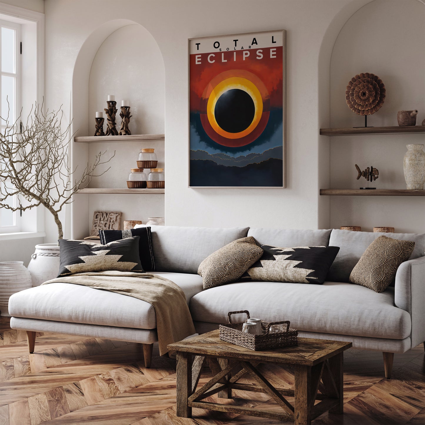 Total Solar Eclipse Wall Art 2025