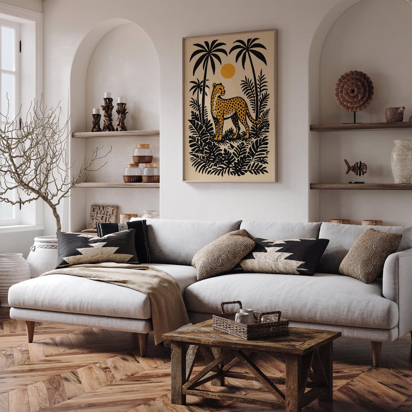 Cheetah in the Jungle Poster