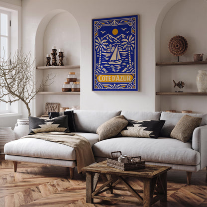 Côte d’Azur France Poster – Coastal Wall Art