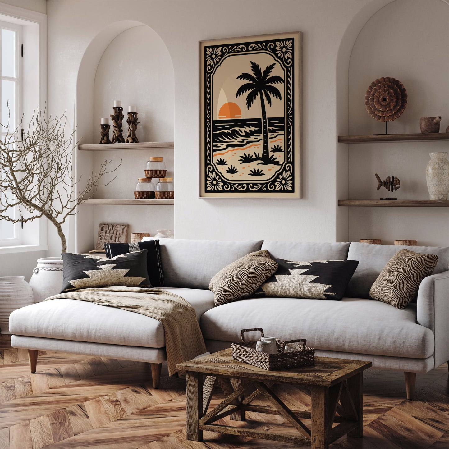 Hawaii Tropical Sunset Poster