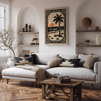 Hawaii Tropical Sunset Poster