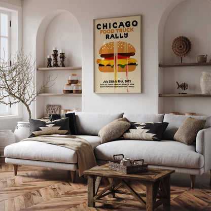 Chicago Food Truck Poster Reproduction