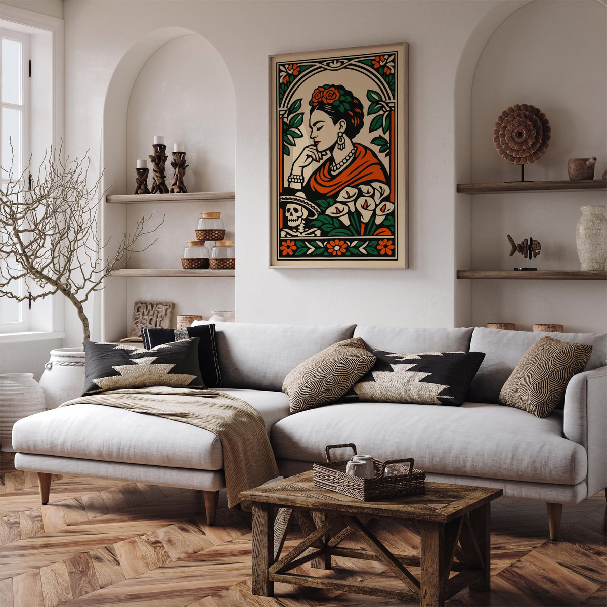 Frida Kahlo Inspired Woman Poster