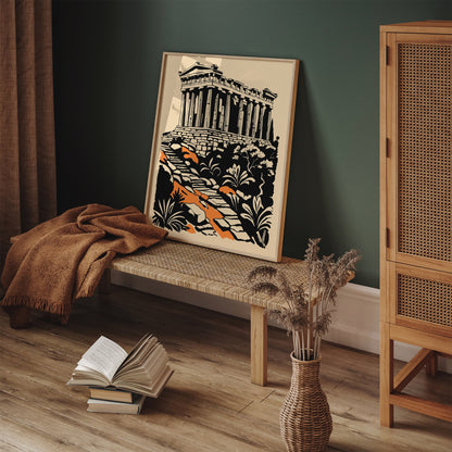 Acropolis of Athens Greece Ancient Architecture Poster