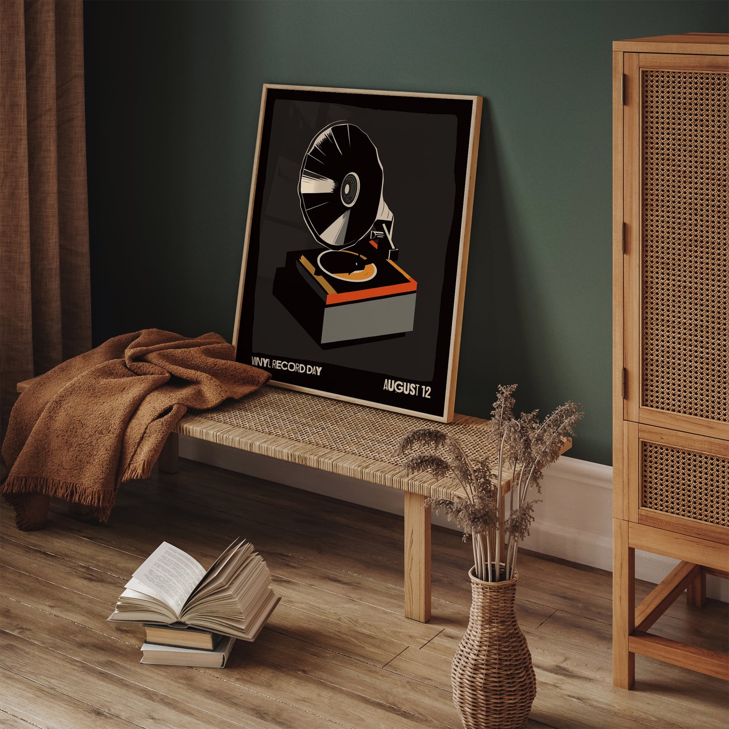 Vinyl Record Day - Gramophone Black Poster