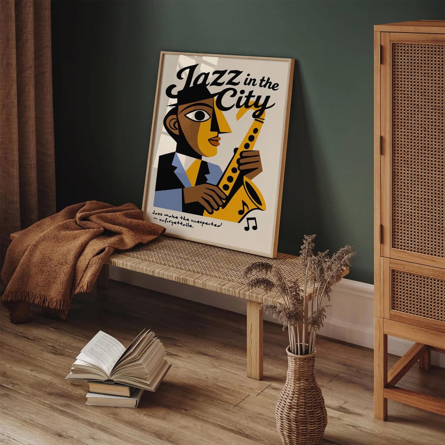 Jazz in the NYC City Music Poster