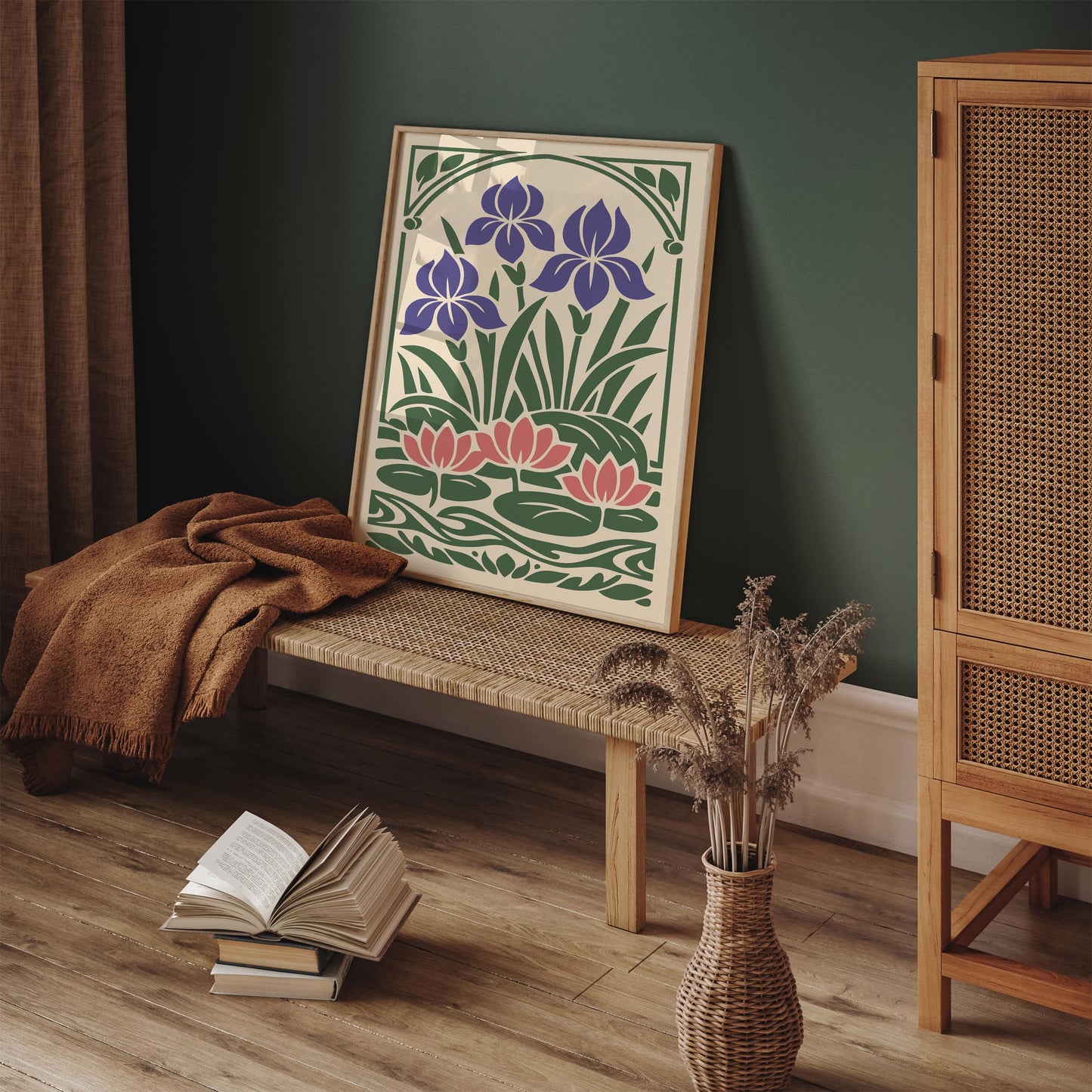 Water Lilies Botanical Poster