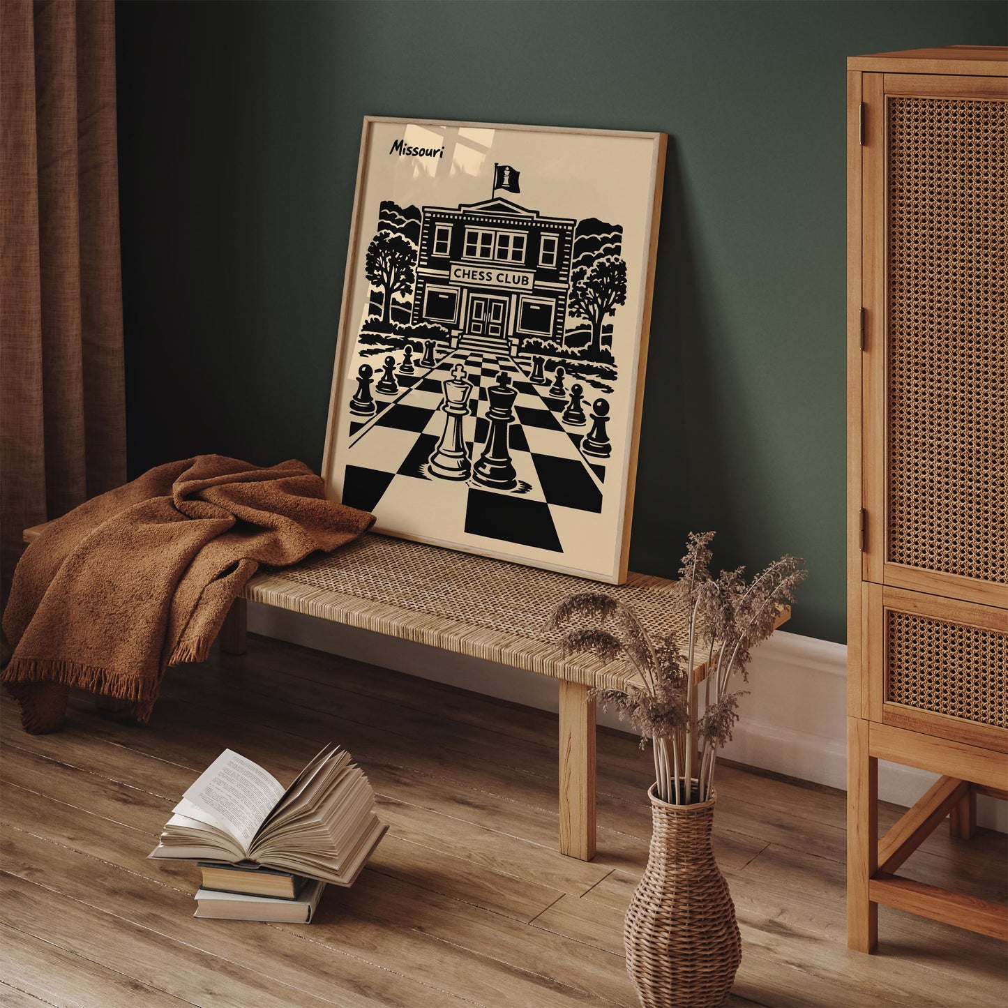 Chess Club Poster, St. Louis, Missouri Print