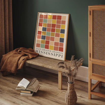 Jazz Groove Session Mississippi Music Poster
