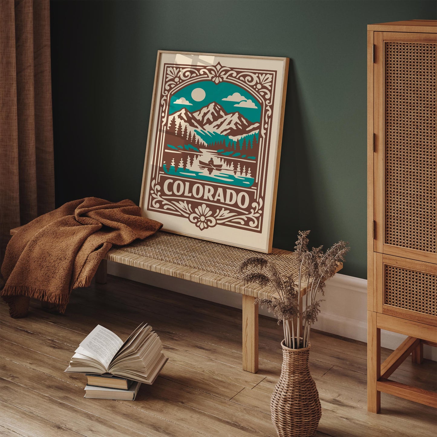 Colorado Travel Poster - Retro Landscape Wall Art