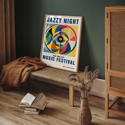 Jazzy Night Music Festival in NYC Poster