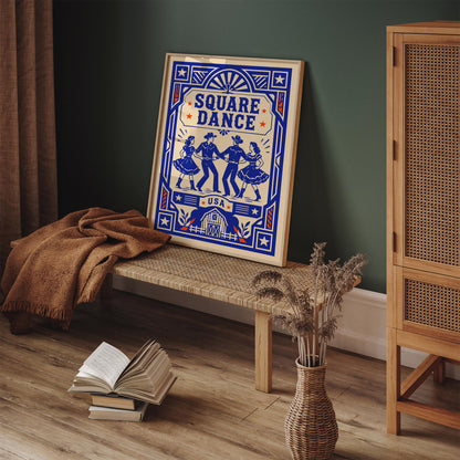 Square Dance USA Art Poster