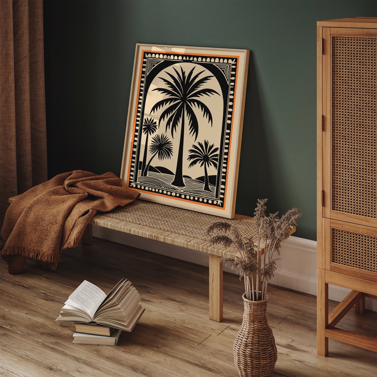 Thailand Palm Trees Boho Wall Art