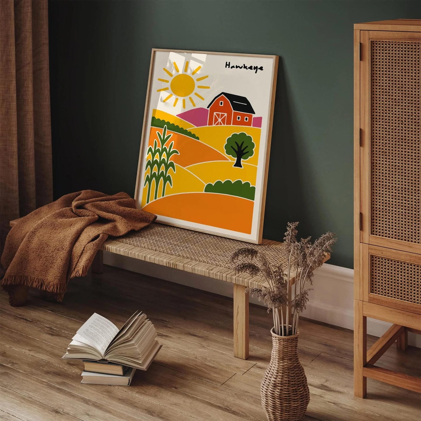 Iowa Hawkeye Travel Poster