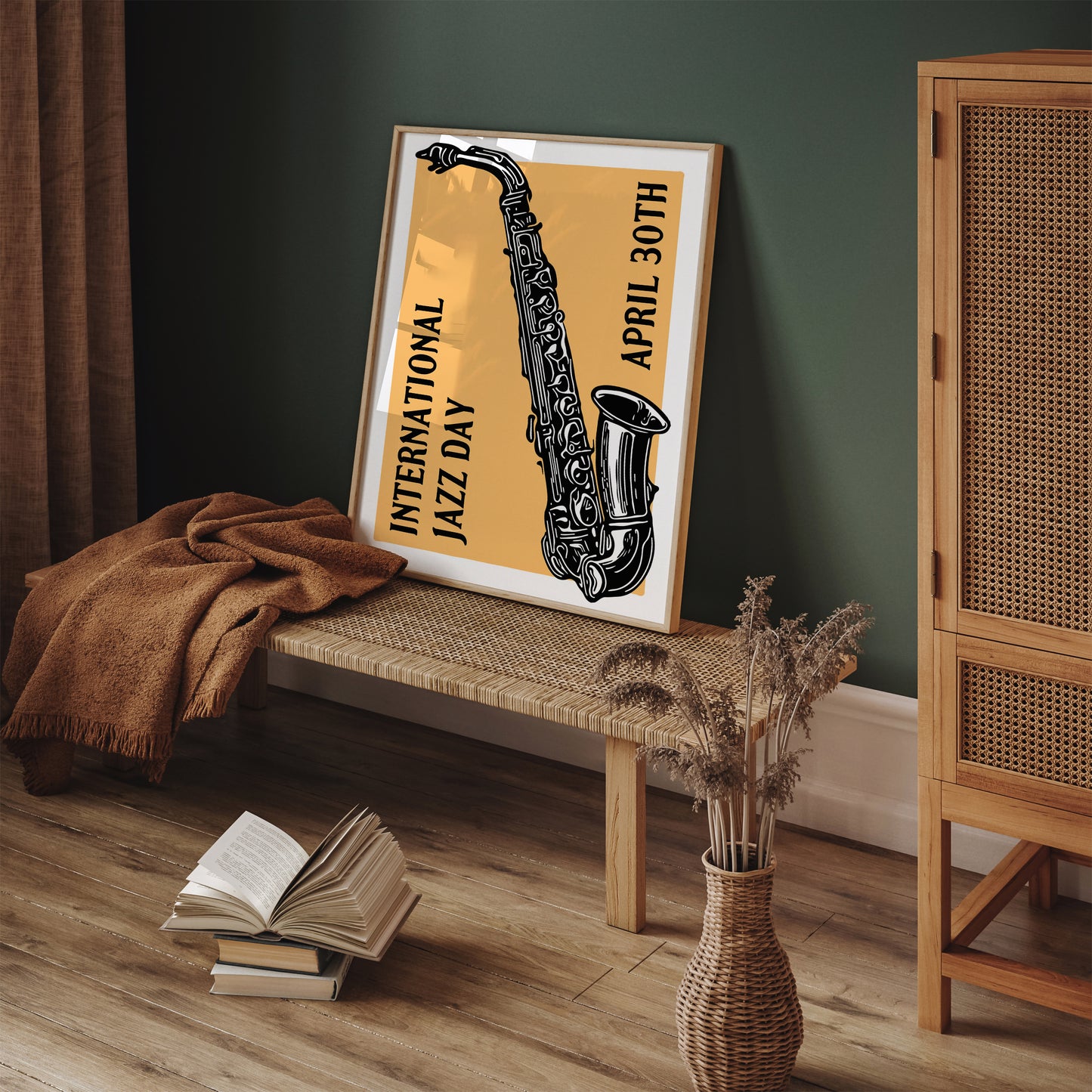 International Jazz Day Saxophone Poster