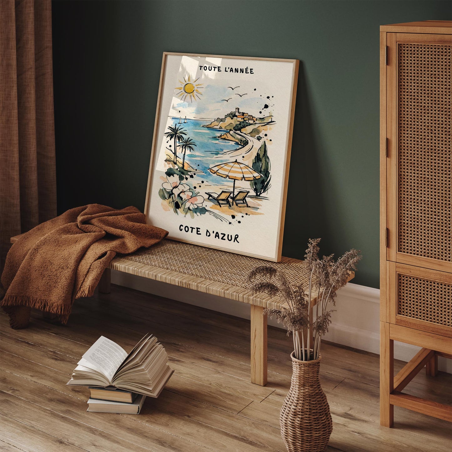 Côte d’Azur Poster – French Riviera Travel Wall Art