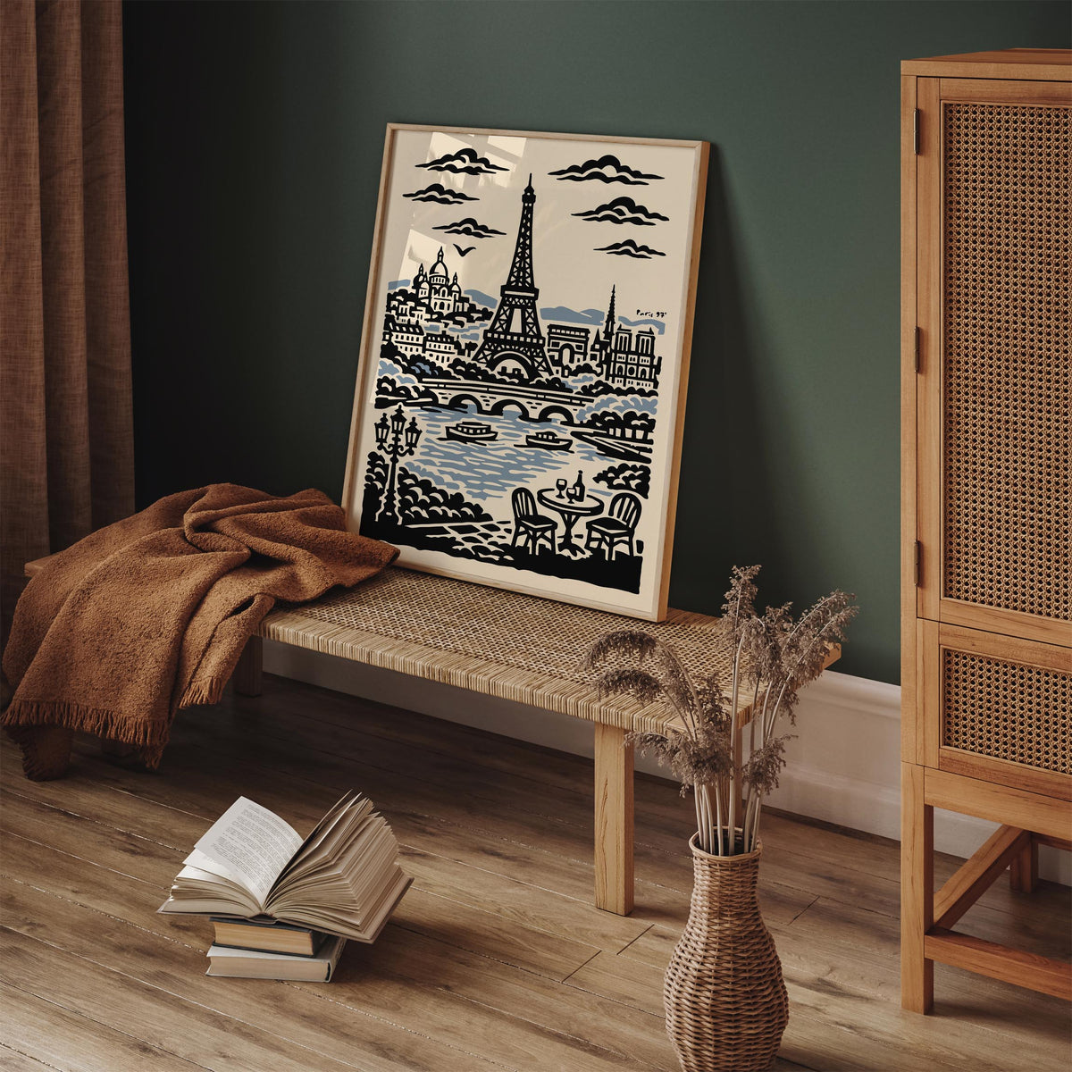 Paris 97 Vintage Travel Poster