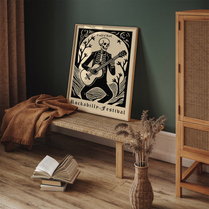 Rockabilly LA Music Festival Art Print