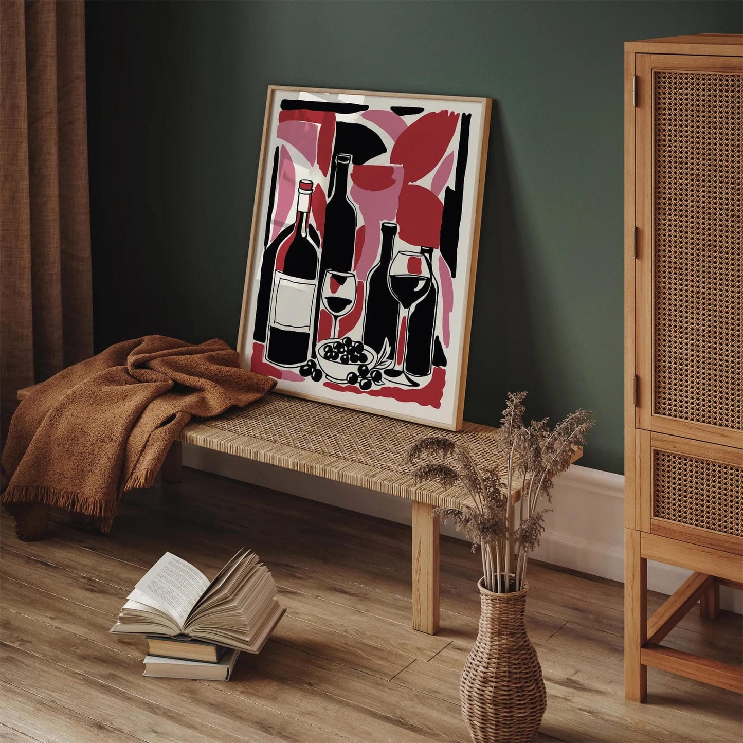 Wine Lovers Art Print – Kitchen Wall Decor