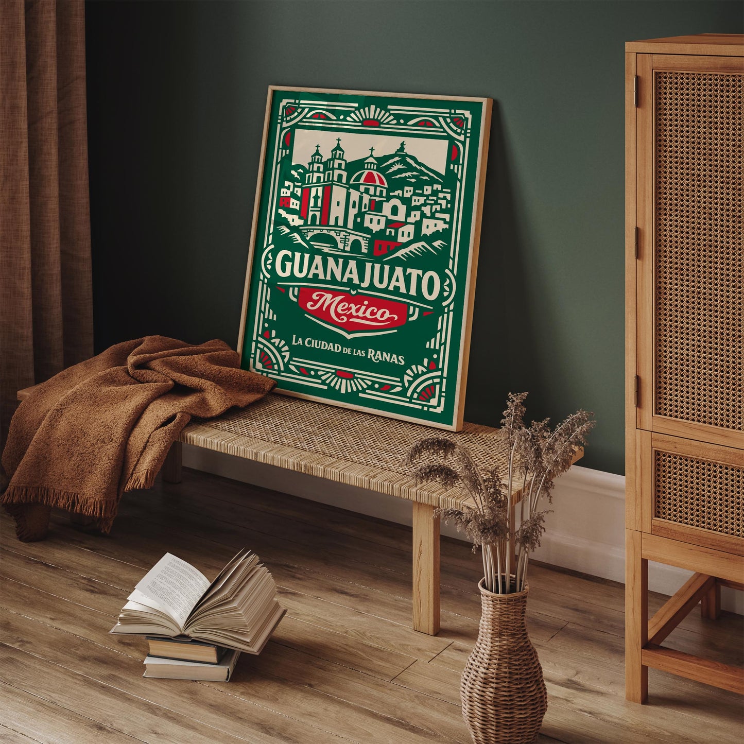 Guanajuato Mexico Cityscape Wall Art Poster Print