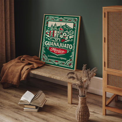 Guanajuato Mexico Cityscape Wall Art Poster Print