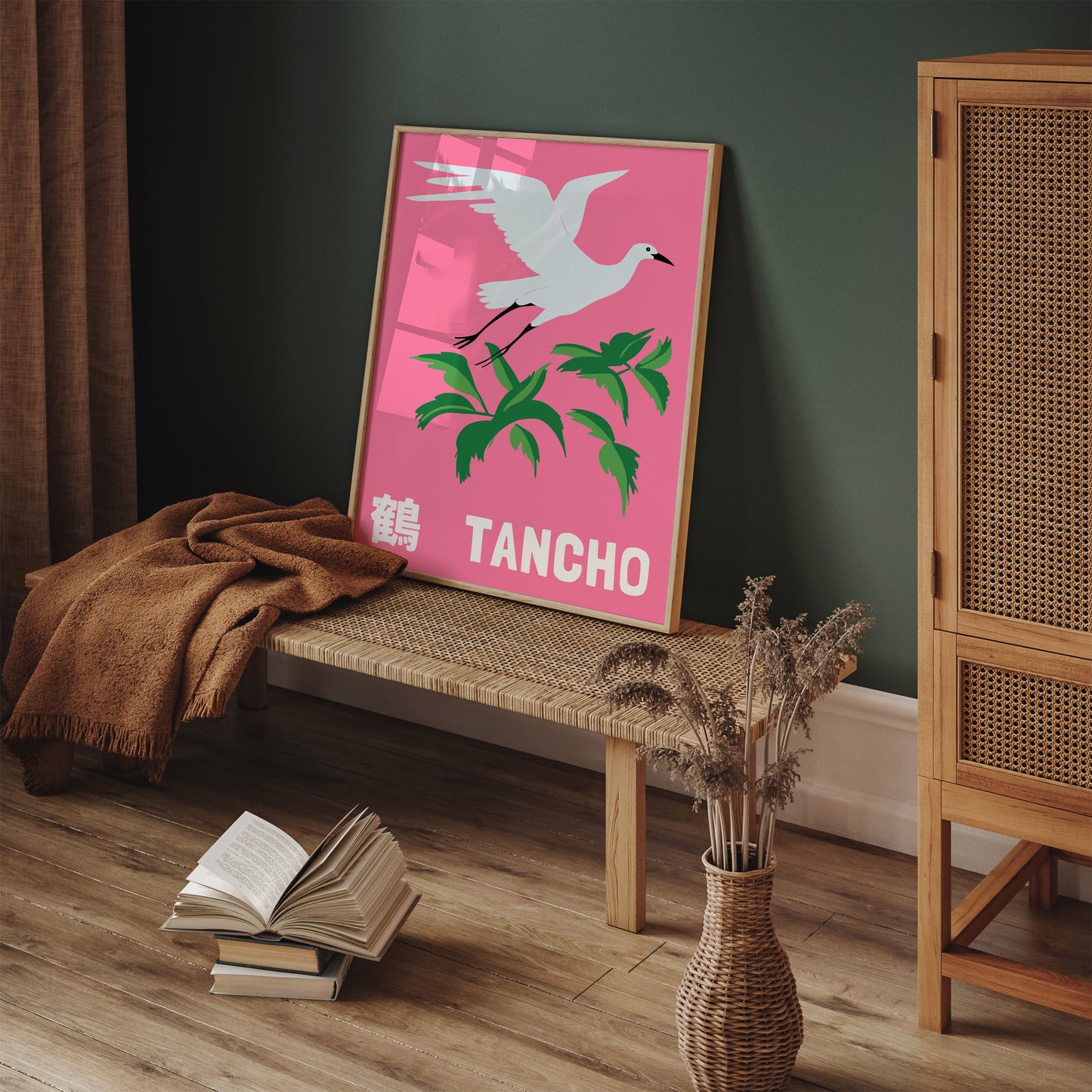 Tencho Crane Bird Japanese Bird Poster