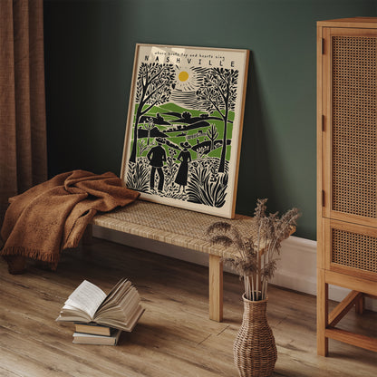 Nashville Travel Poster