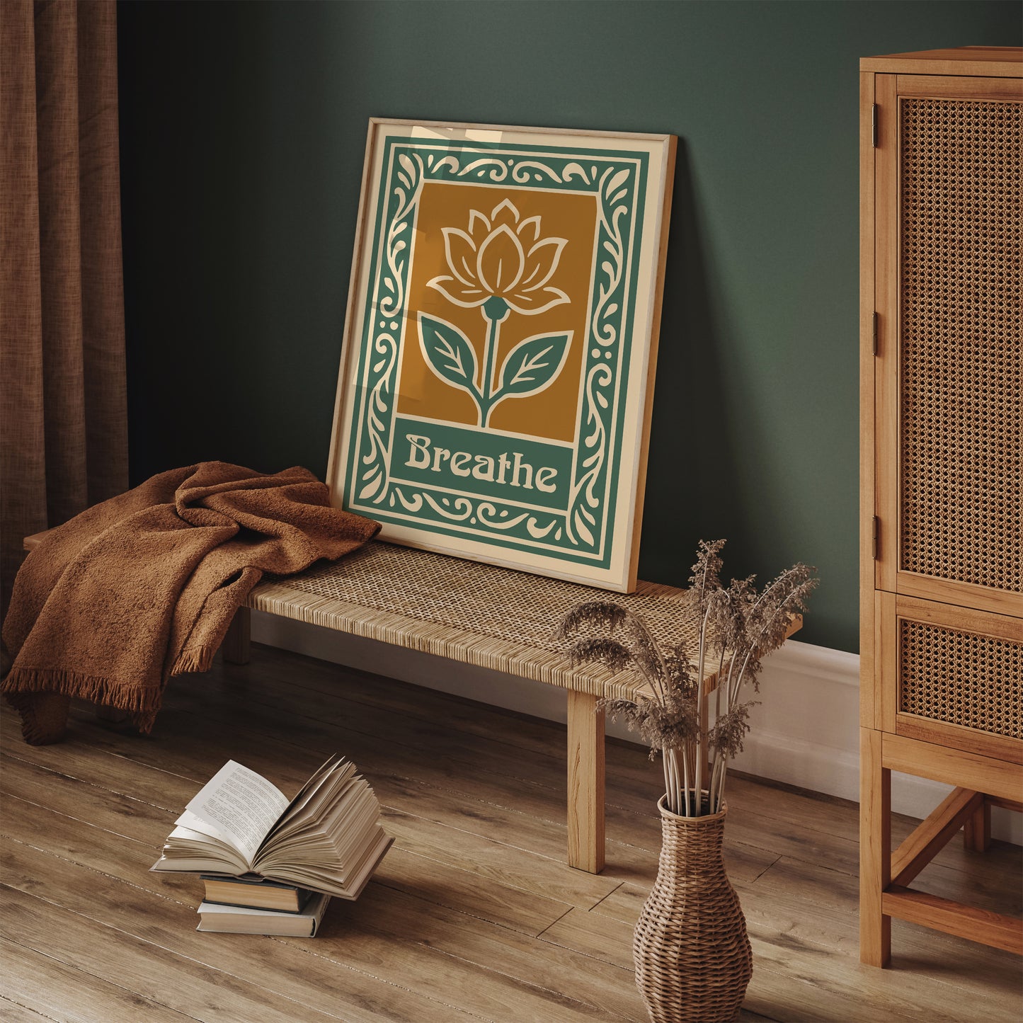 Breathe Art Print - Floral Wall Art
