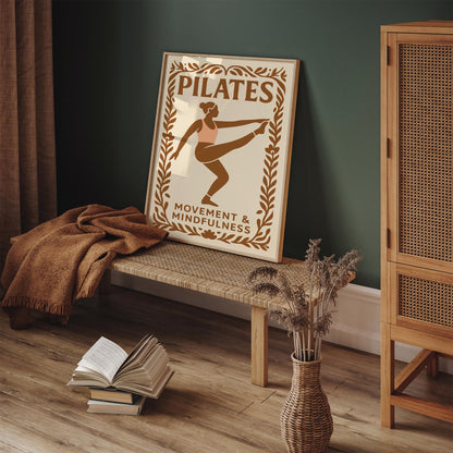 Pilates Movement and Mindfulness Poster