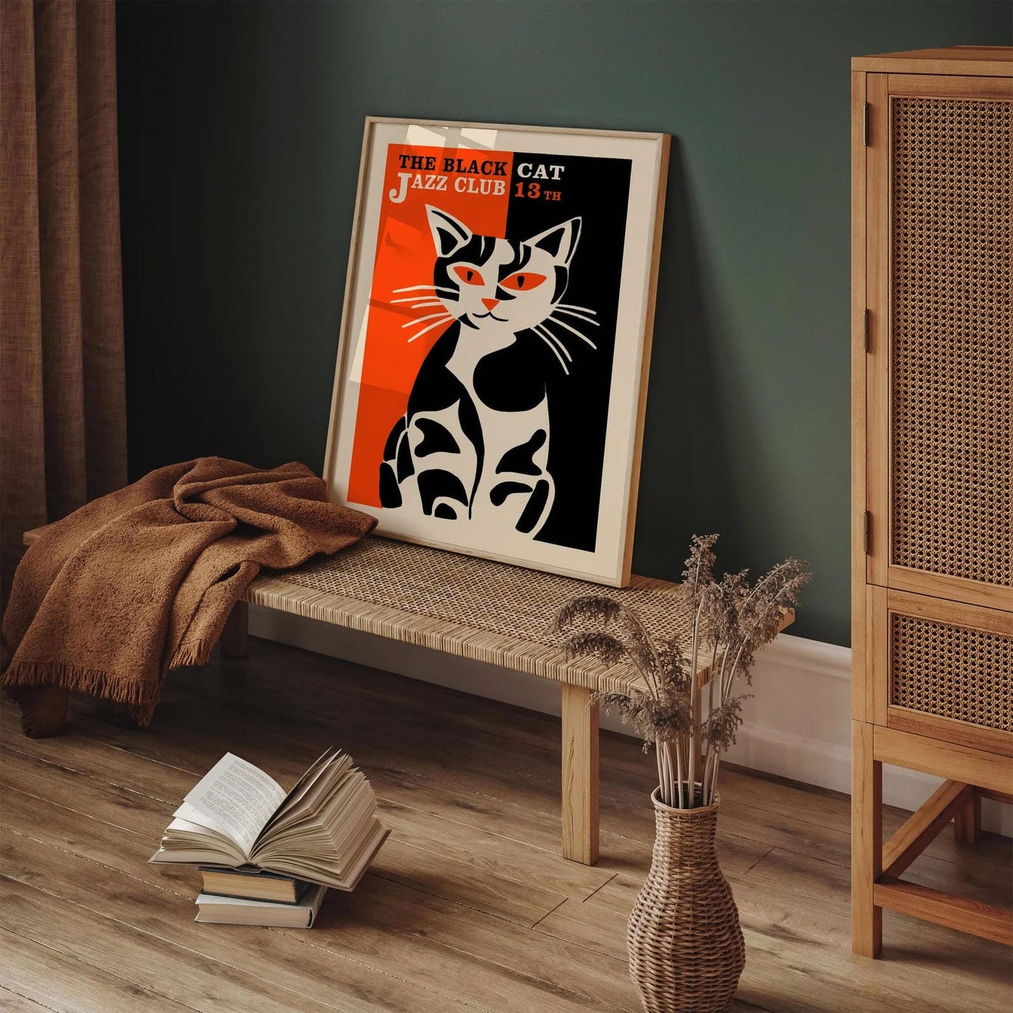The Black Cat Jazz Club Poster