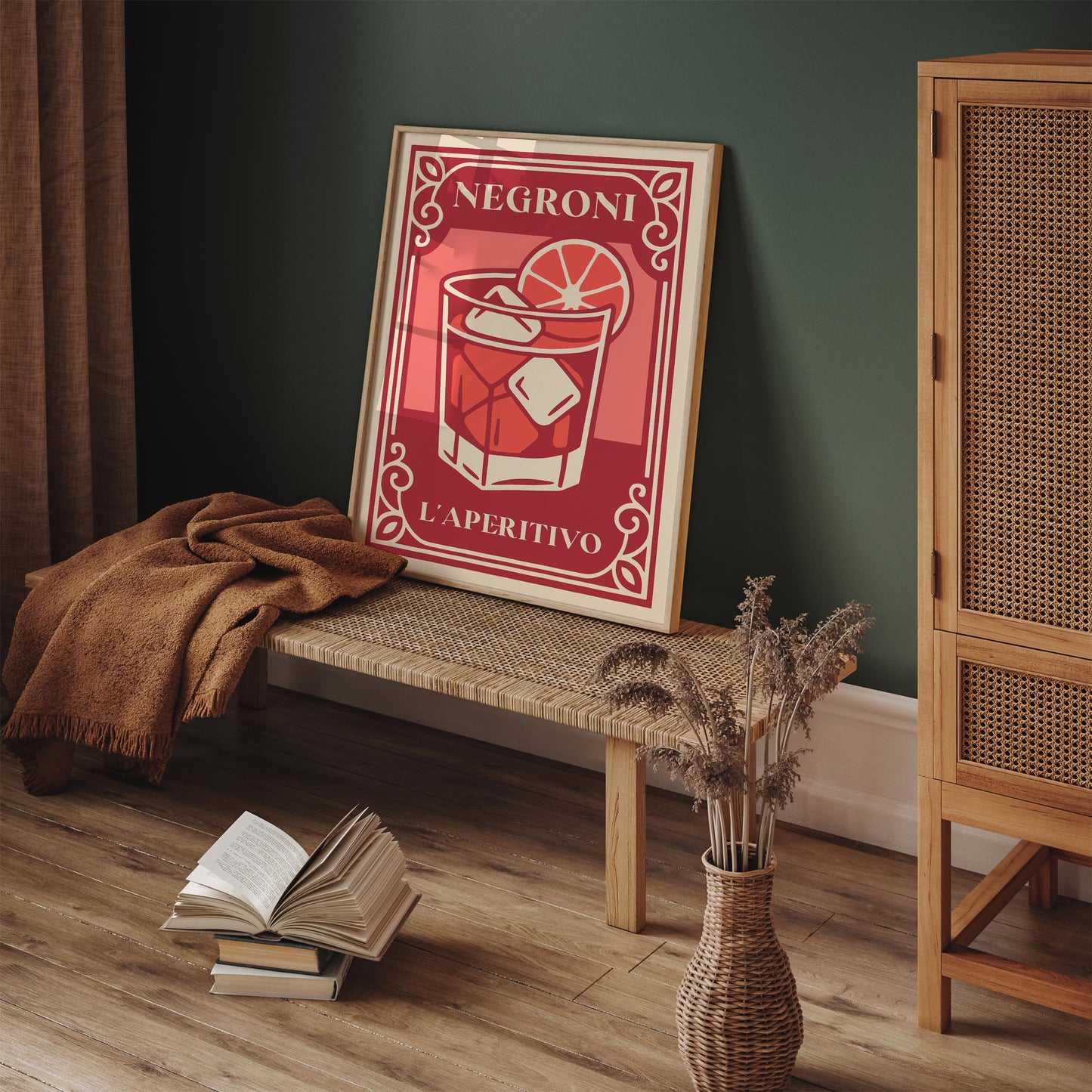 Negroni L'Aperitivo Cocktail Poster