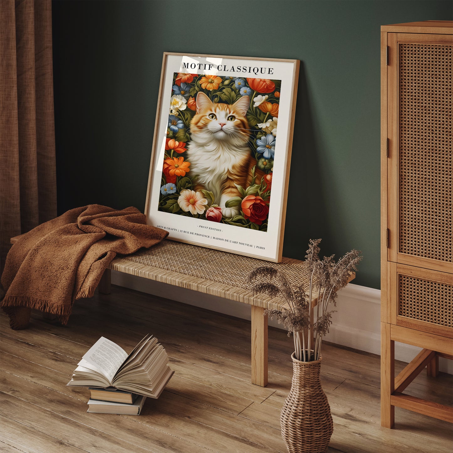 Kitty Portrait Elegant Wall Art