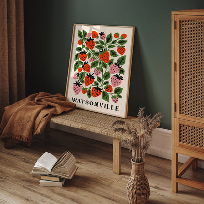 Watsonville Strawberry Art Print