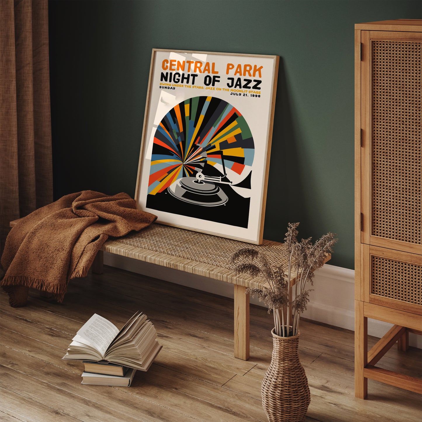 Central Park 1996 Retro Jazz Festival Poster