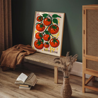 California Farmers Market Tomatos Poster