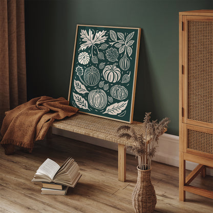 Pumpkins Fall Kitchen Wall Art