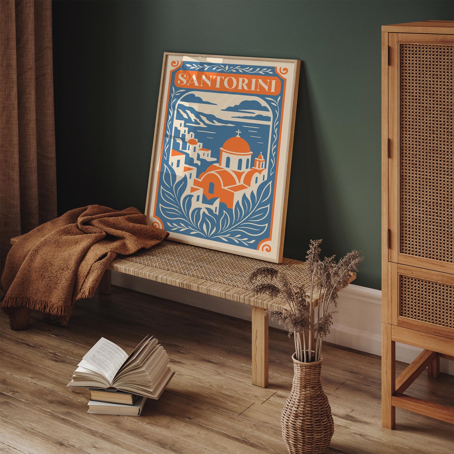 Santorini Travel Poster