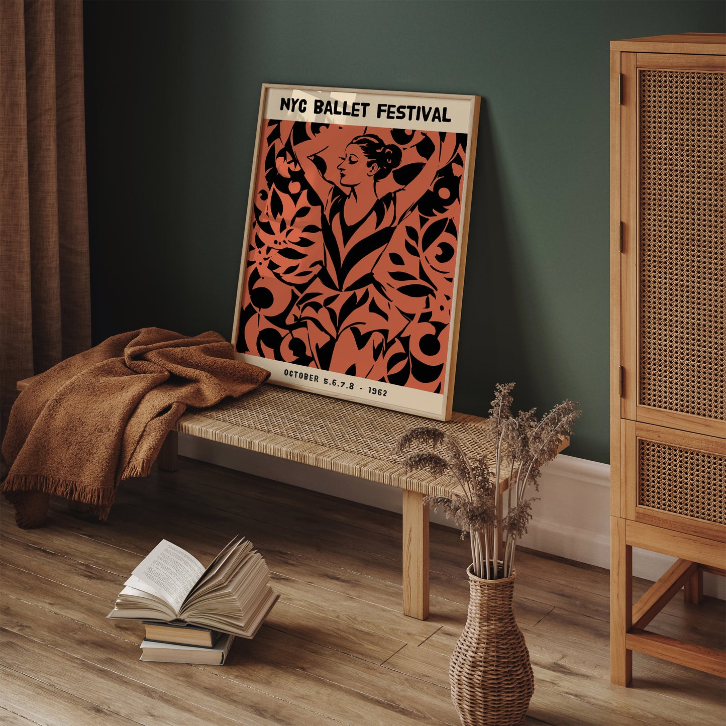 1962 NYC Ballet Festival Vintage Poster