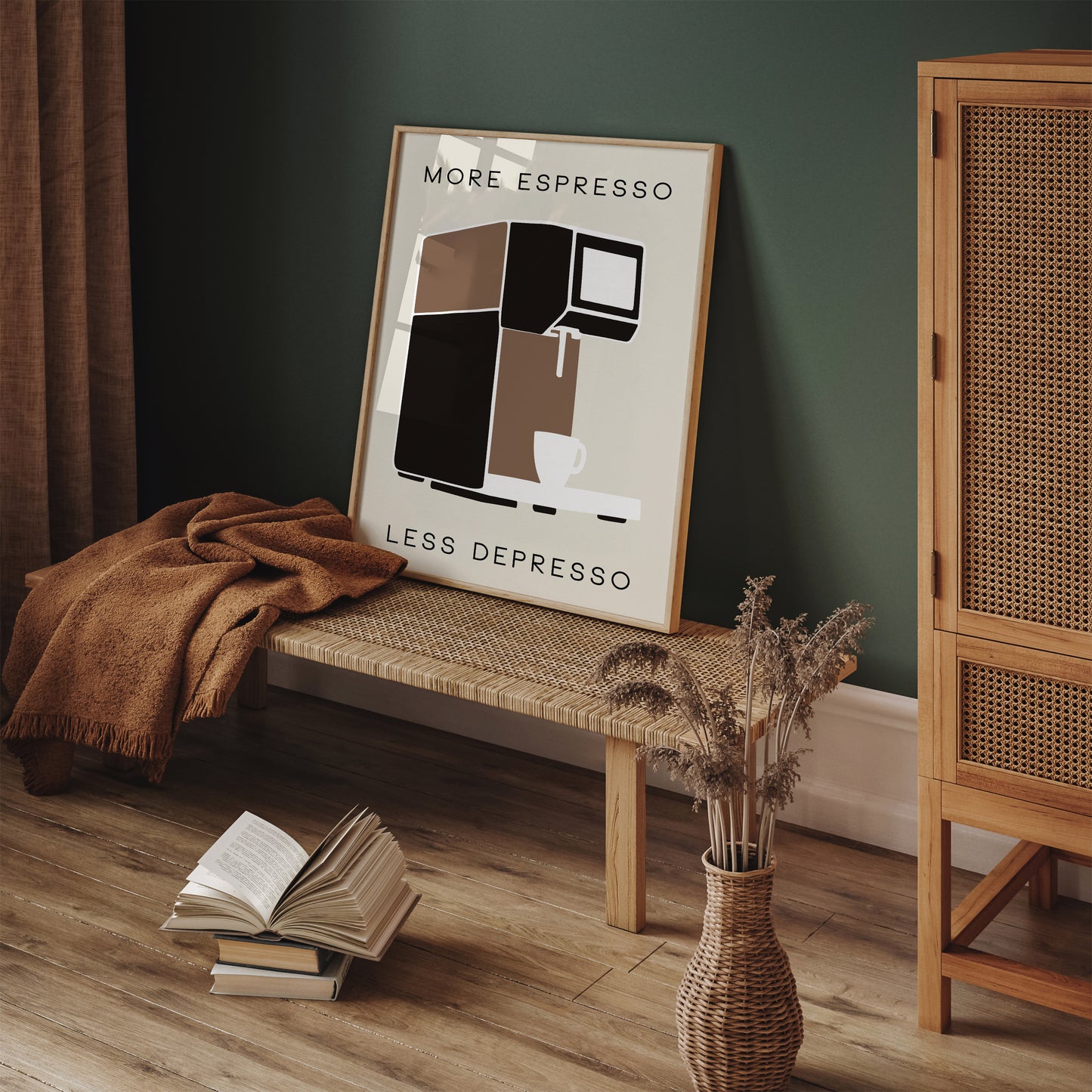 More Espresso Less Depresso Motivational Poster