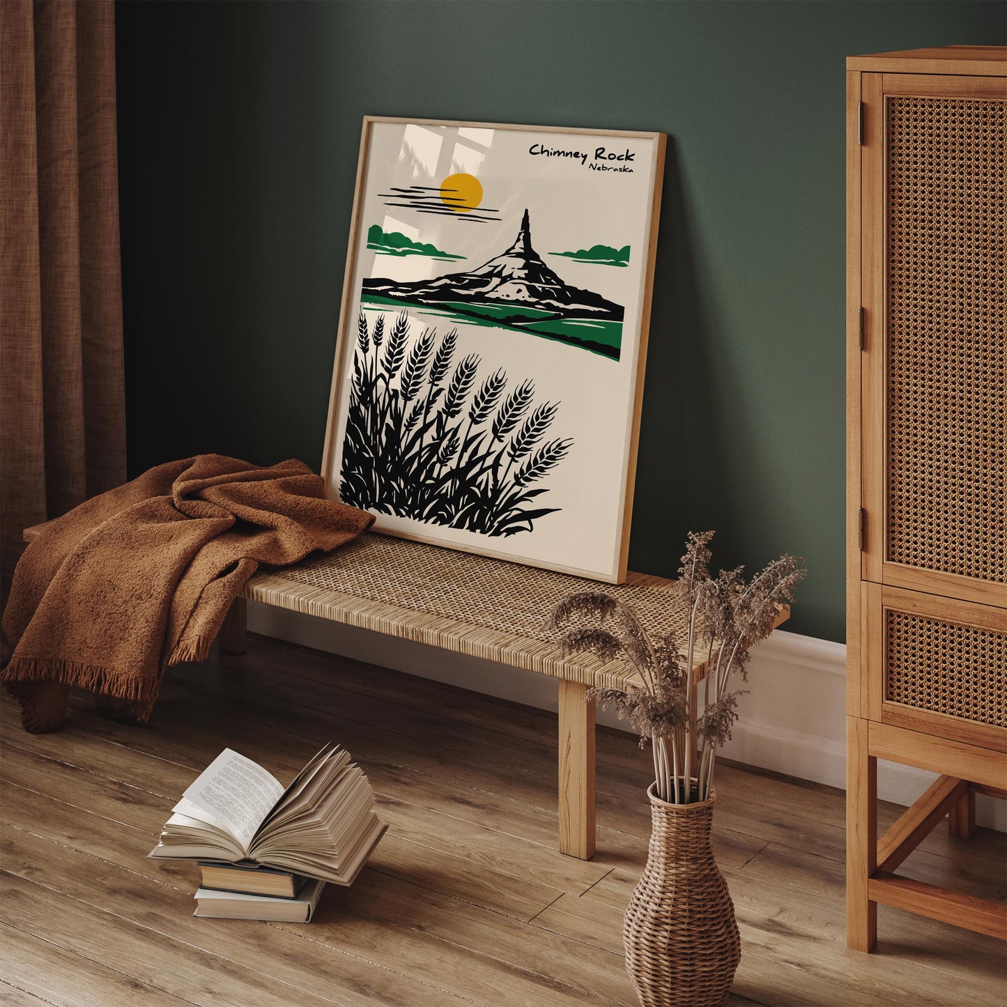 Chimney Rock Nebraska Poster