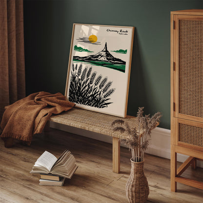 Chimney Rock Nebraska Poster
