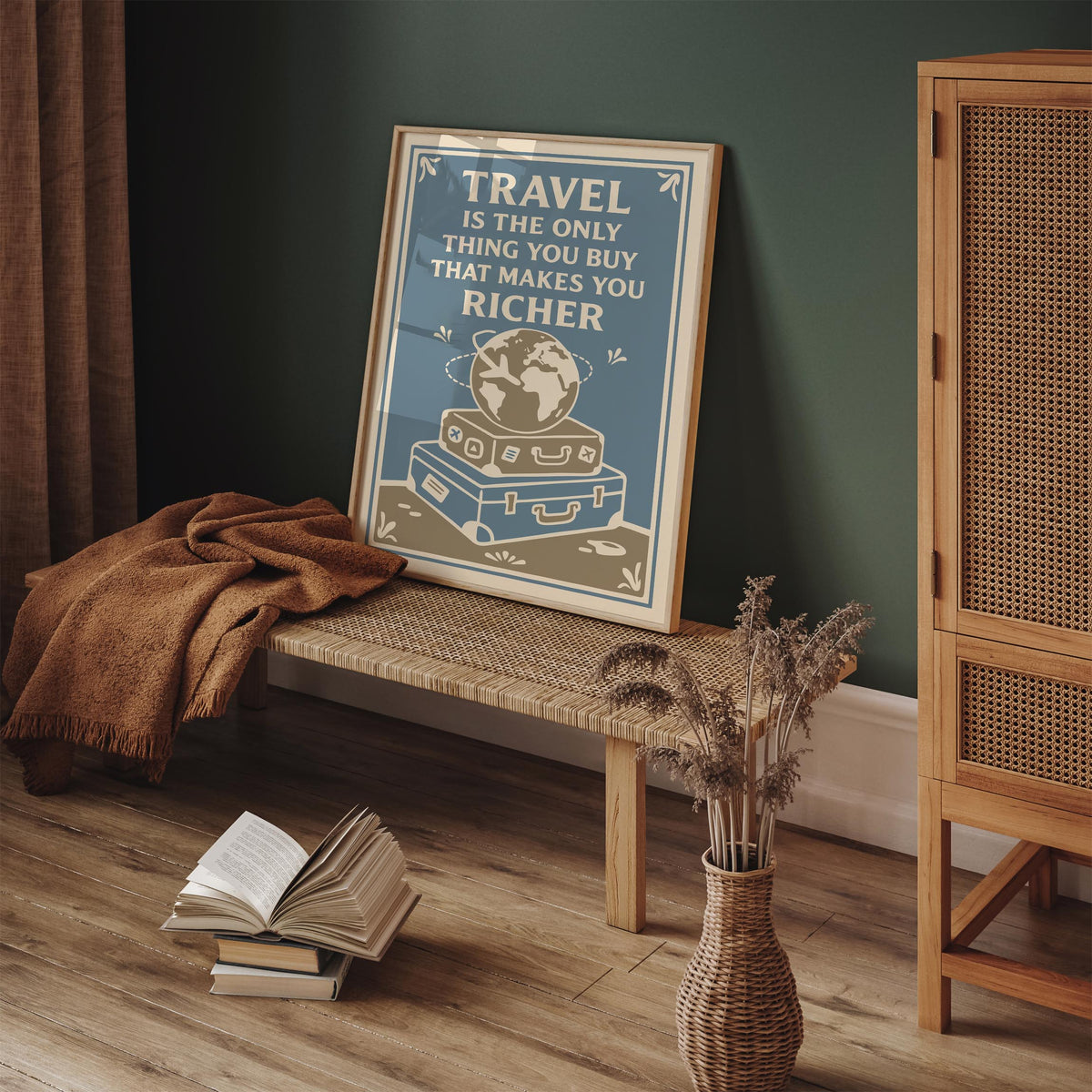 Travel Makes You Richer Poster