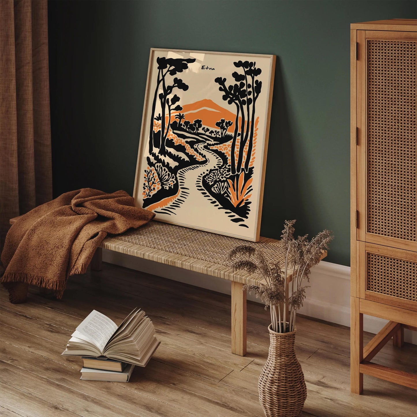 Etna Sicily Landscape Poster