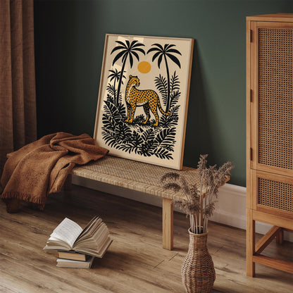 Cheetah in the Jungle Poster