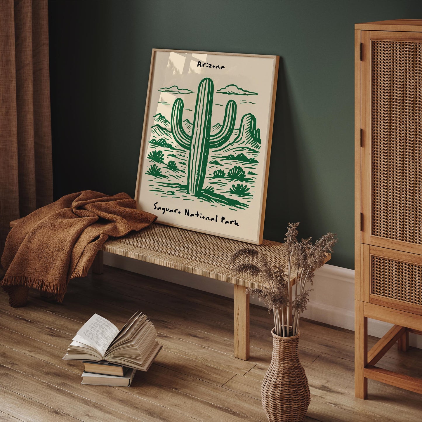 Saguaro National Park Poster - Arizona Travel Wall Art Print