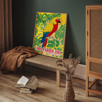 Loro Parque Zoo Parrot Poster