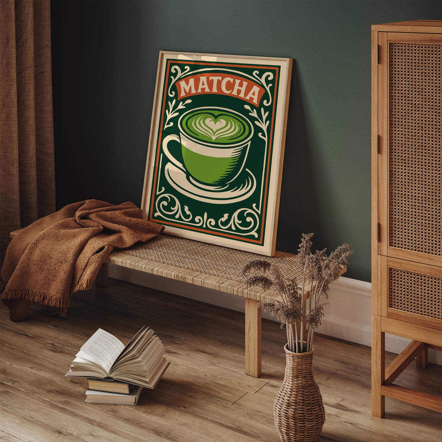 Matcha Green Drink Poster - Restaurant or Kitchen Wall Art Decor